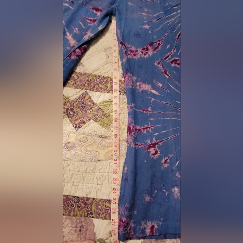 KARMA NEPAL CRAFTS L/XL Handmade craftsmanship and comfort.  Tie Dye Jumpsuit. - Picture 6 of 11